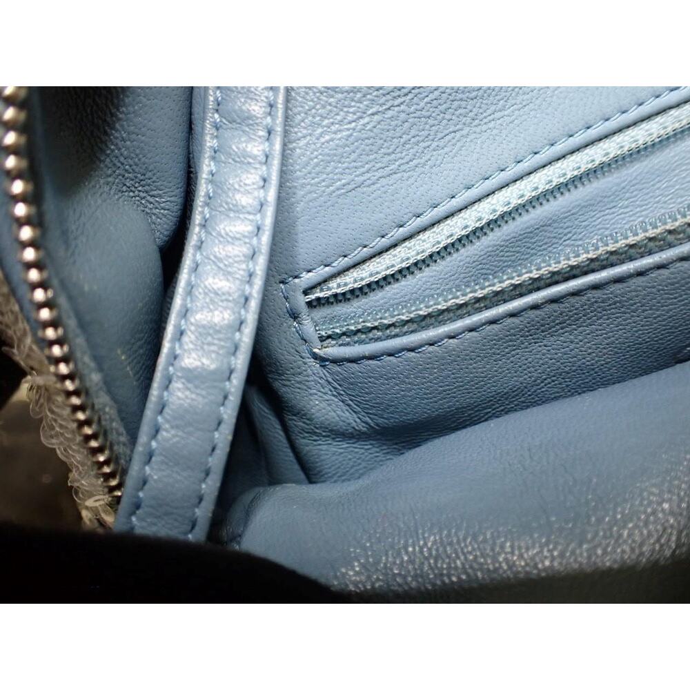 Chanel Sequin Mini Backpack Waterfall Blue Tri-color Bag Rare Light Limited Ed. - Picture 13 of 15
